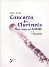 Concerto for Clarinets, Mvt. 3 Scherzo Basset Horn/opt. Clarinet Solo and Clarinet Choir cover